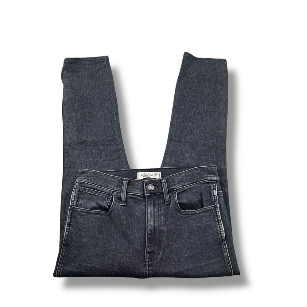 Madewell 10" High Riser Skinny Skinny Black Ankle Jeans Womens Sz 27 GUC